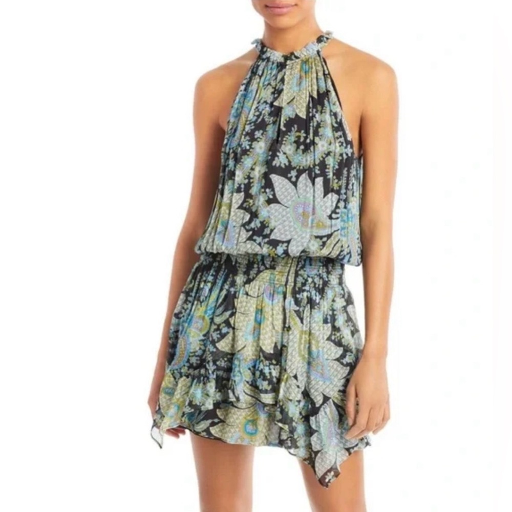 RAMY BROOK, Forrest Mini Dress Paisley Floral, Size Large, EUC